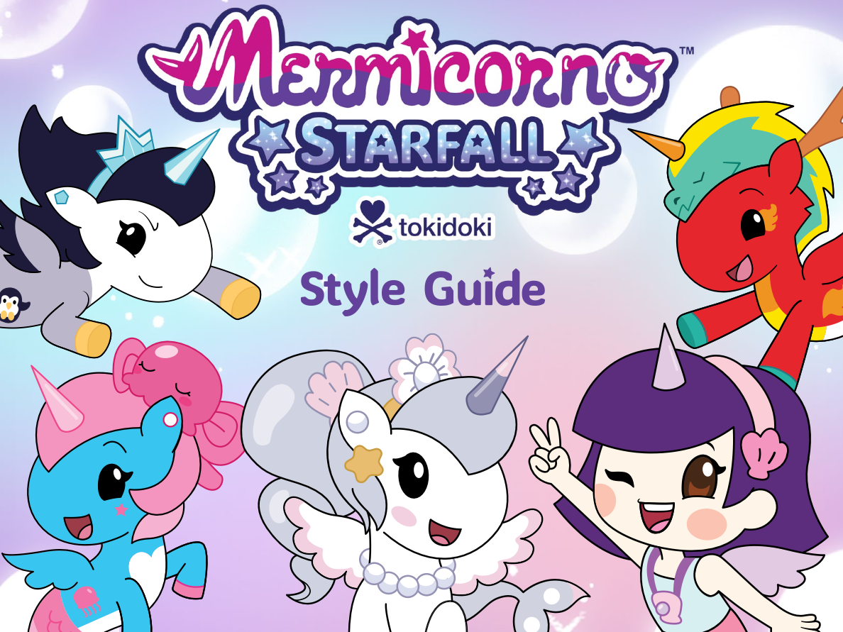  Mermicorno Starfall consumer product style guide 