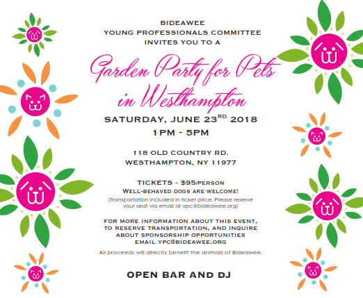 Bideawee Garden Party for Pets in Westhampton