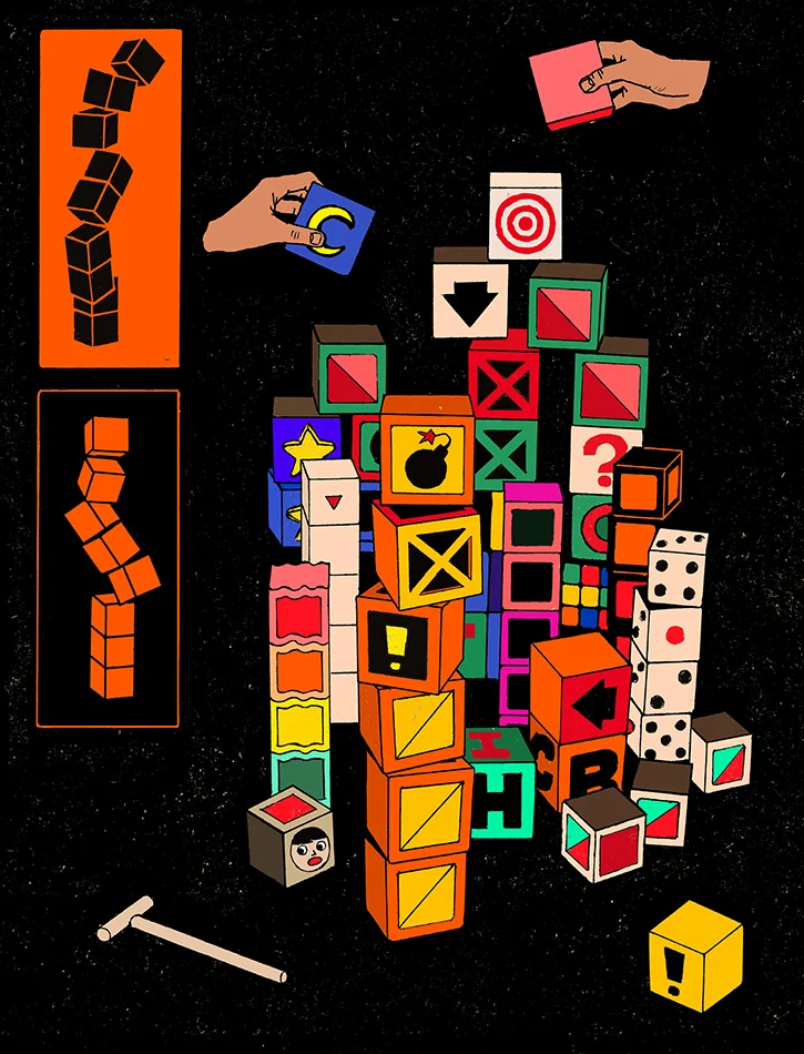 Wooden blocks for Harry Styles