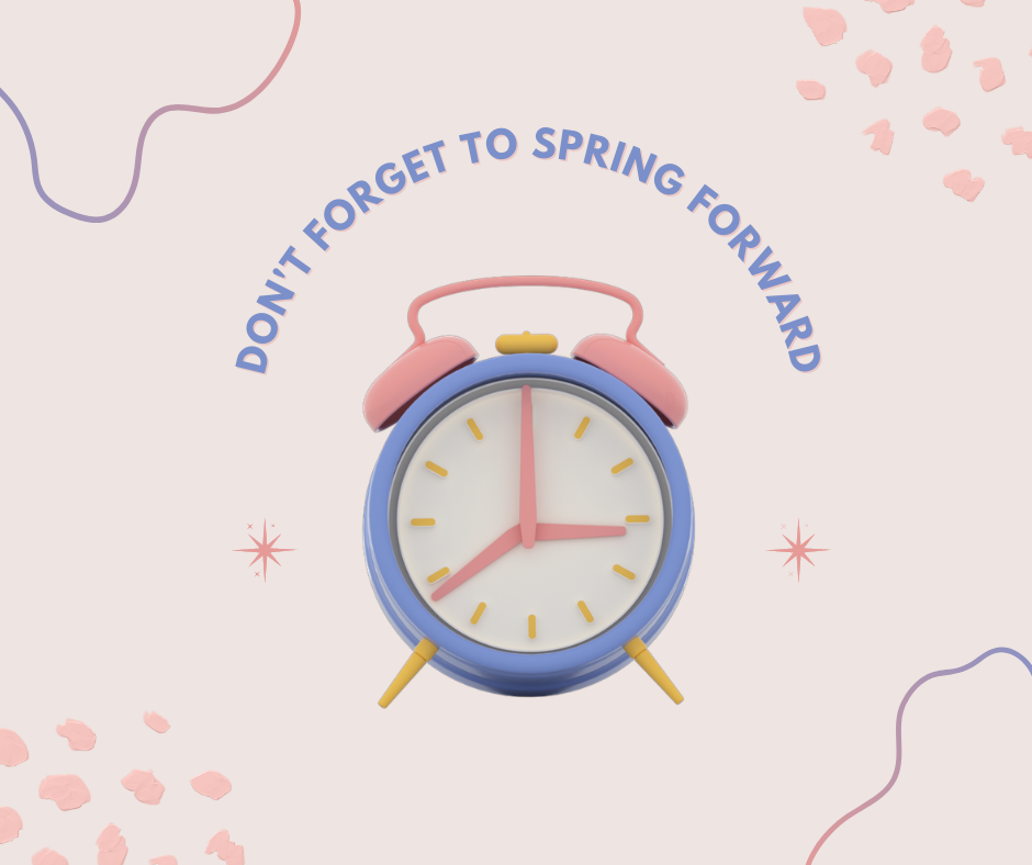 Pastel Purple and Pink 3D Clock Daylight Savings Reminder Facebook Post.png