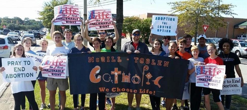 McGill-Toolen Pro-Life Ministry at the March for Life