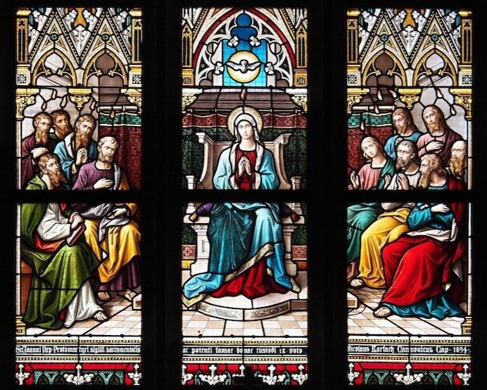 Mary and the Apostles at Pentecost