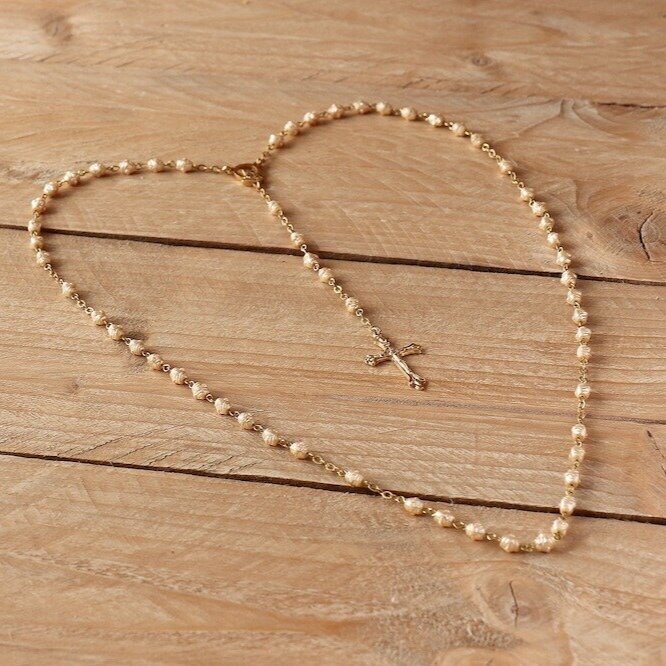 Rosary in Shape of Heart