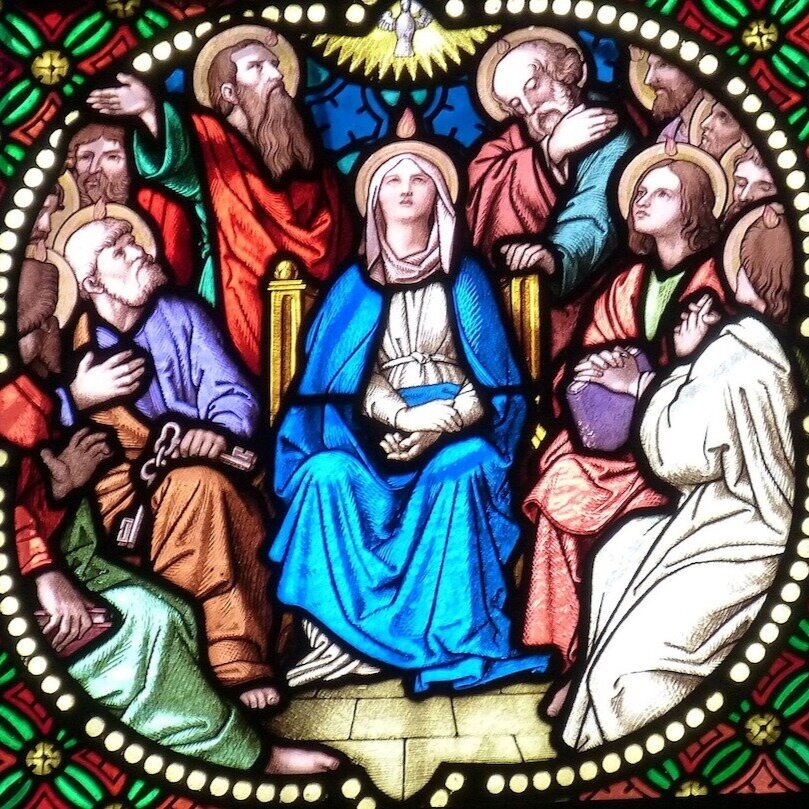 Pentecost Stained Glass Window