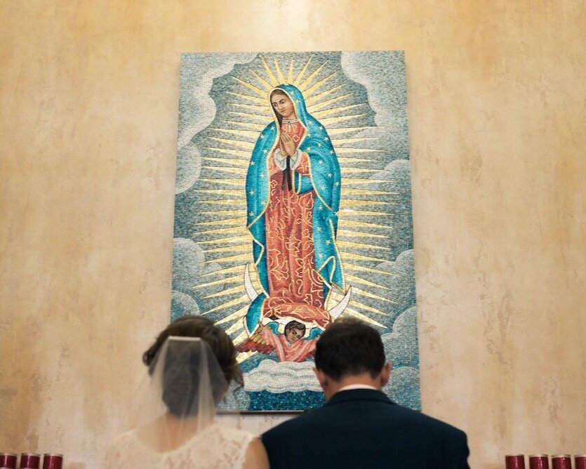 Bride and Groom Praying
