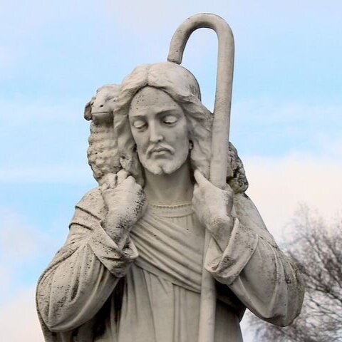 Statue of Jesus the Good Shepherd