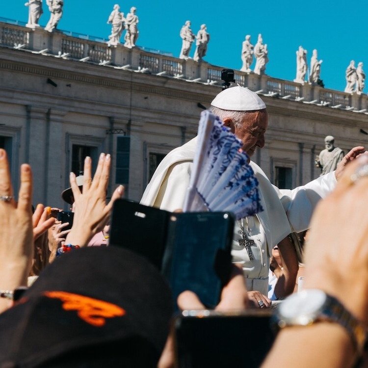 Pope Francis in Vatican Square