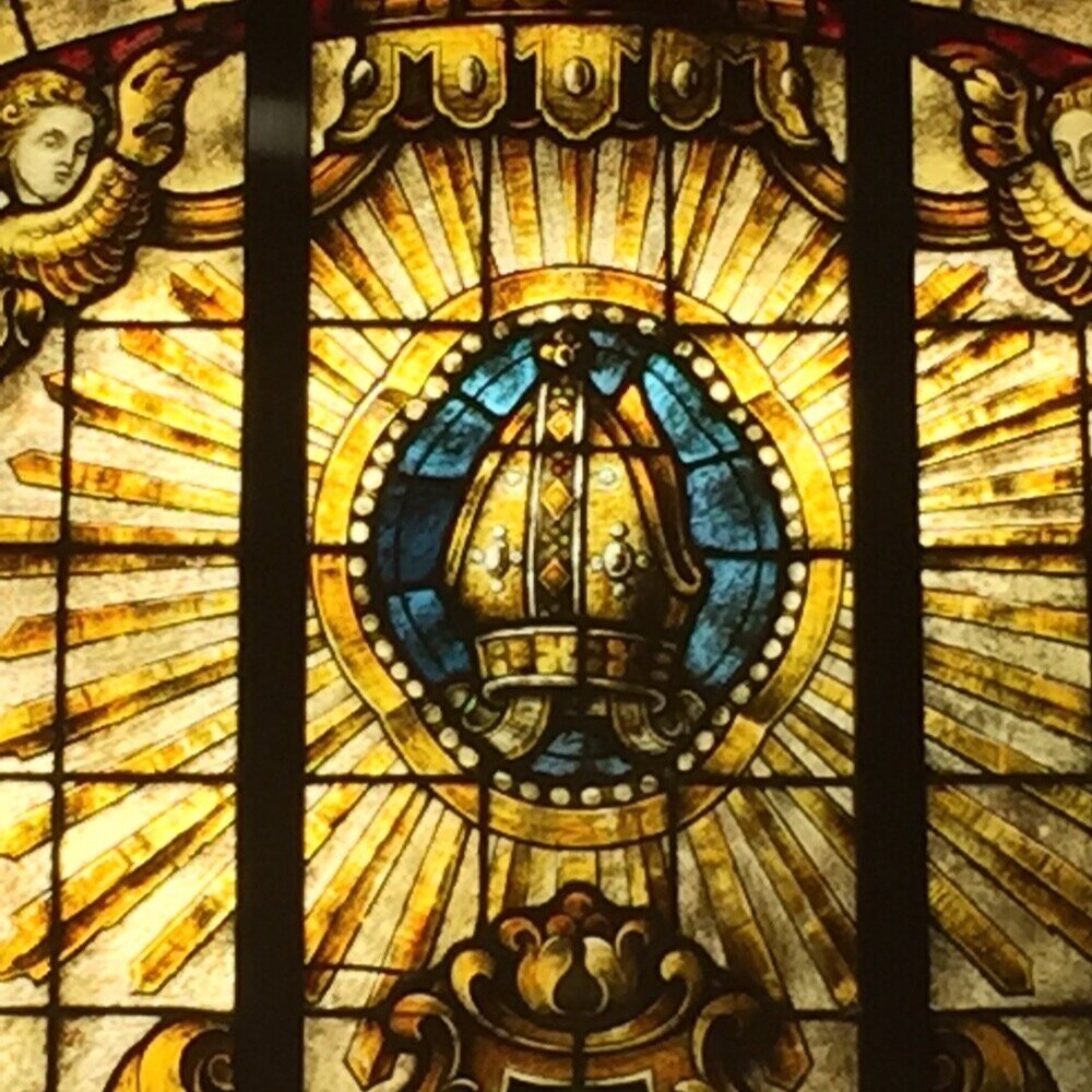 Window with Bishop's Mitre