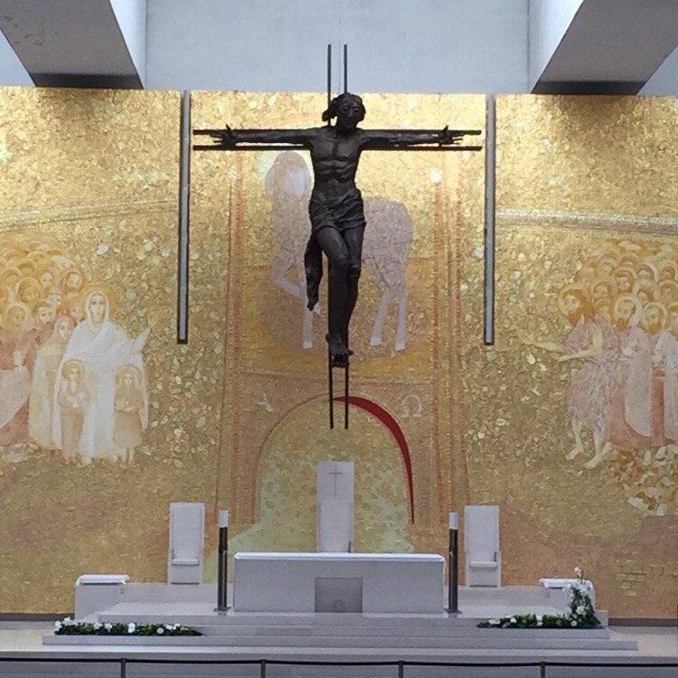 Crucifix over Altar in Fatima