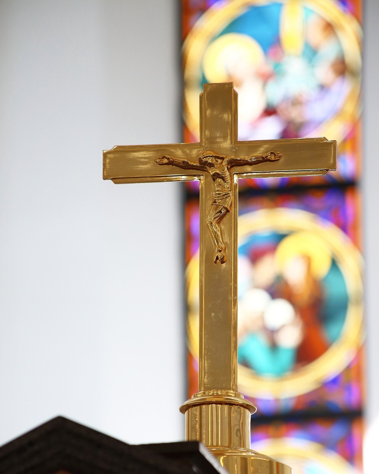 Brass Crucifix in Chapel