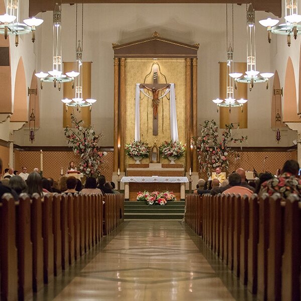 Crucifix over the Altar