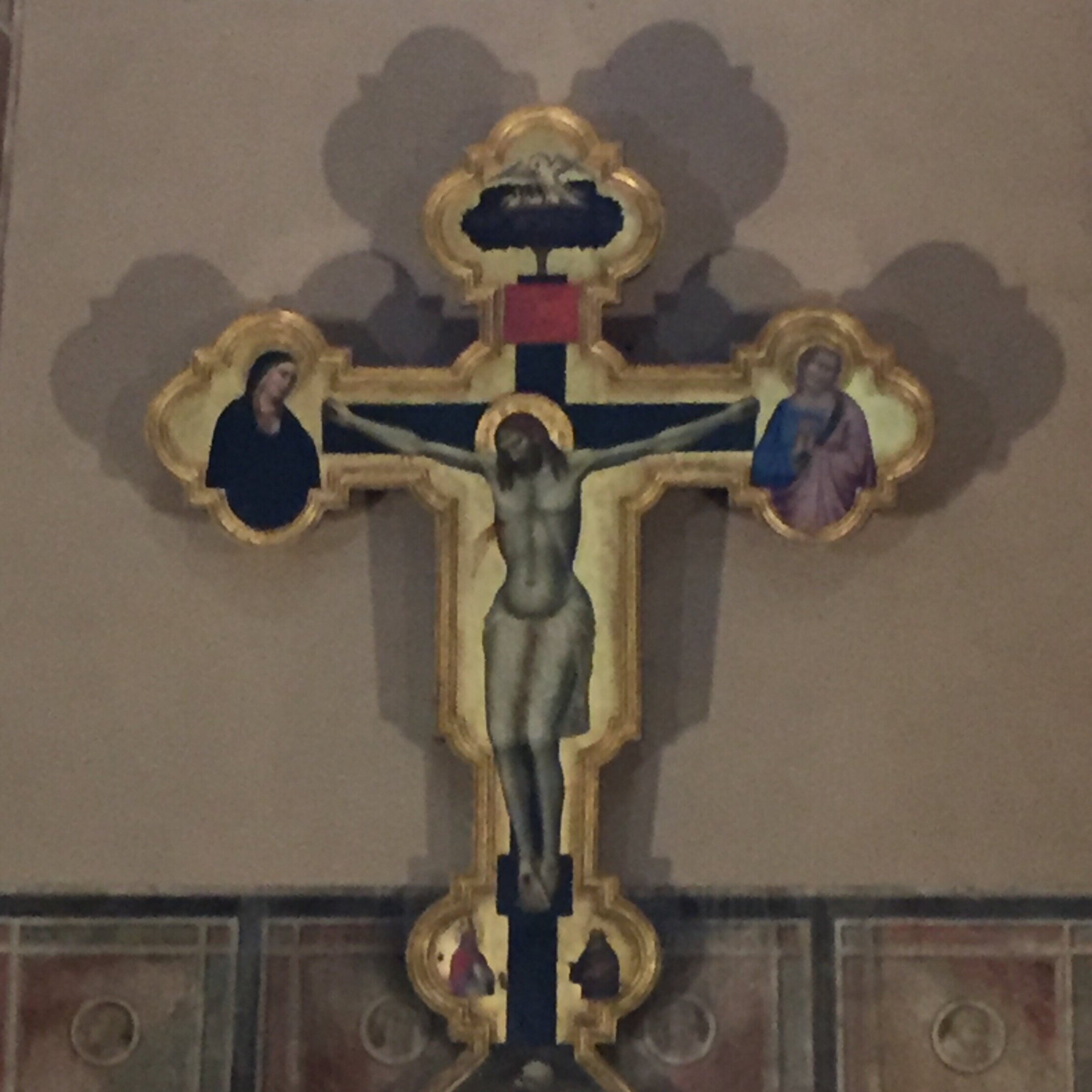 Painted Crucifix