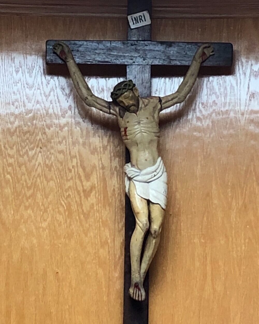 Rustic Wood Carving of the Crucifix