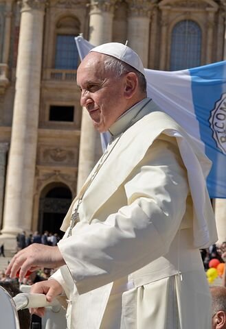 Pope Francis with Flag of Argentina
