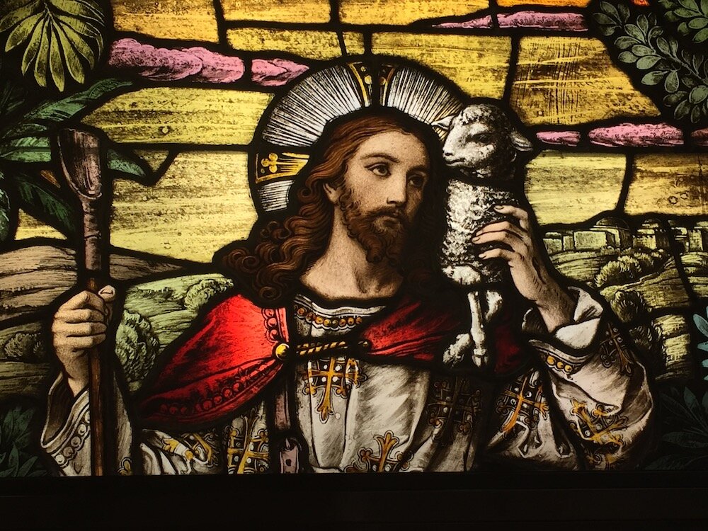 The Good Shepherd Stained Glass Window