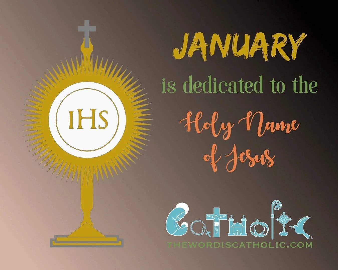 Today is the Feast of the Most Holy Name of Jesus, which has been celebrated since the 15th century. In the Catholic Church the month of January is dedicated to the Holy Name of Jesus. Remember the promise Jesus made in John 16:23,
&ldquo;Very truly,