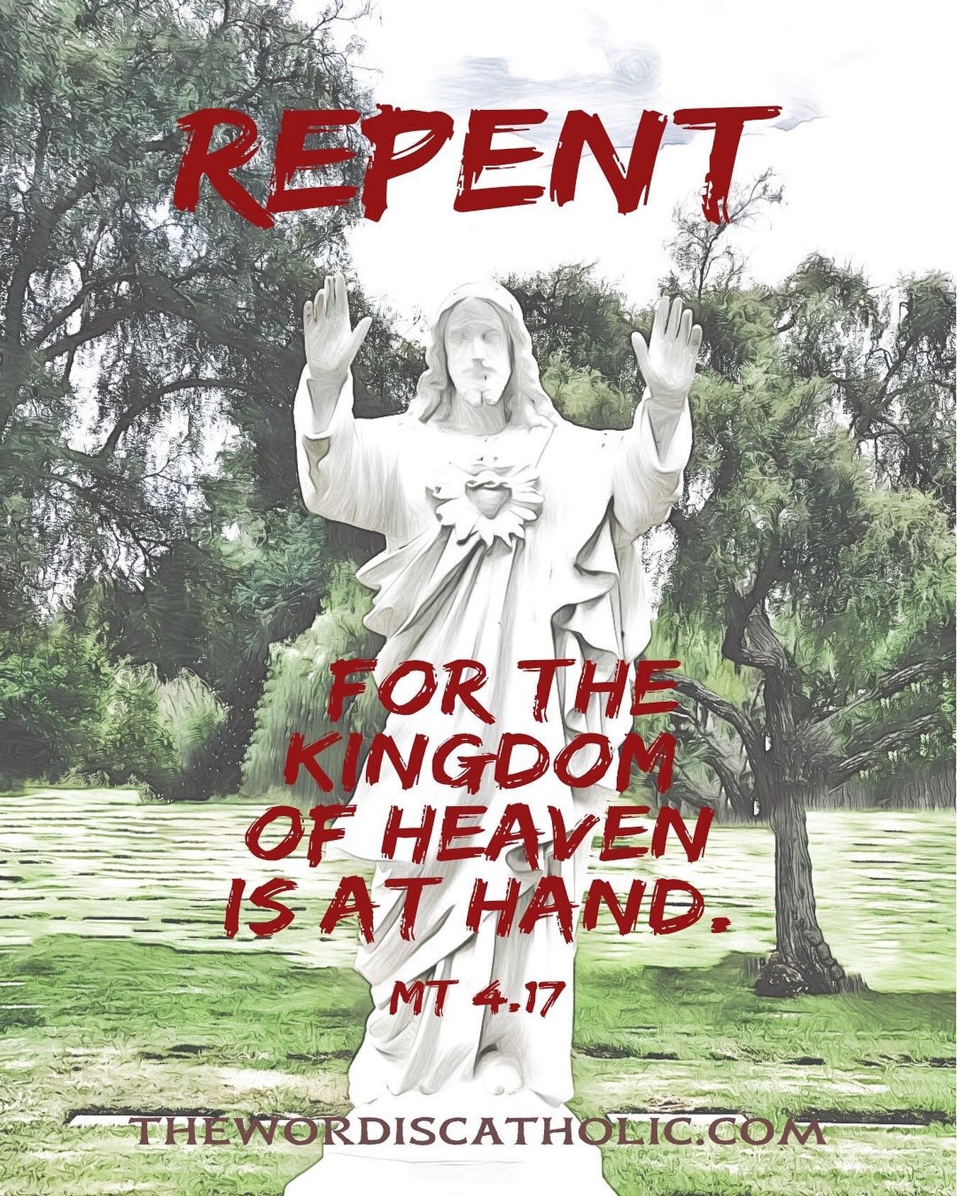 From that time Jesus began to preach and say, &ldquo;Repent, for the kingdom of heaven is at hand.&rdquo;
.
[Mt 4:17]
.
.
.
.
#prayer #rosary #askseekknock #seekthelord #holyrosary #prayerwarrior #catholic #praytherosary #matthew #findthelight #love 