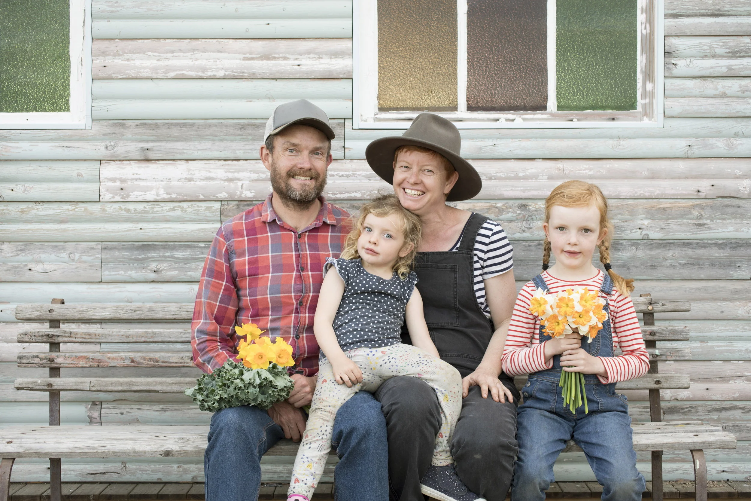 Ben and Anna with May (4) and Ruby (6)