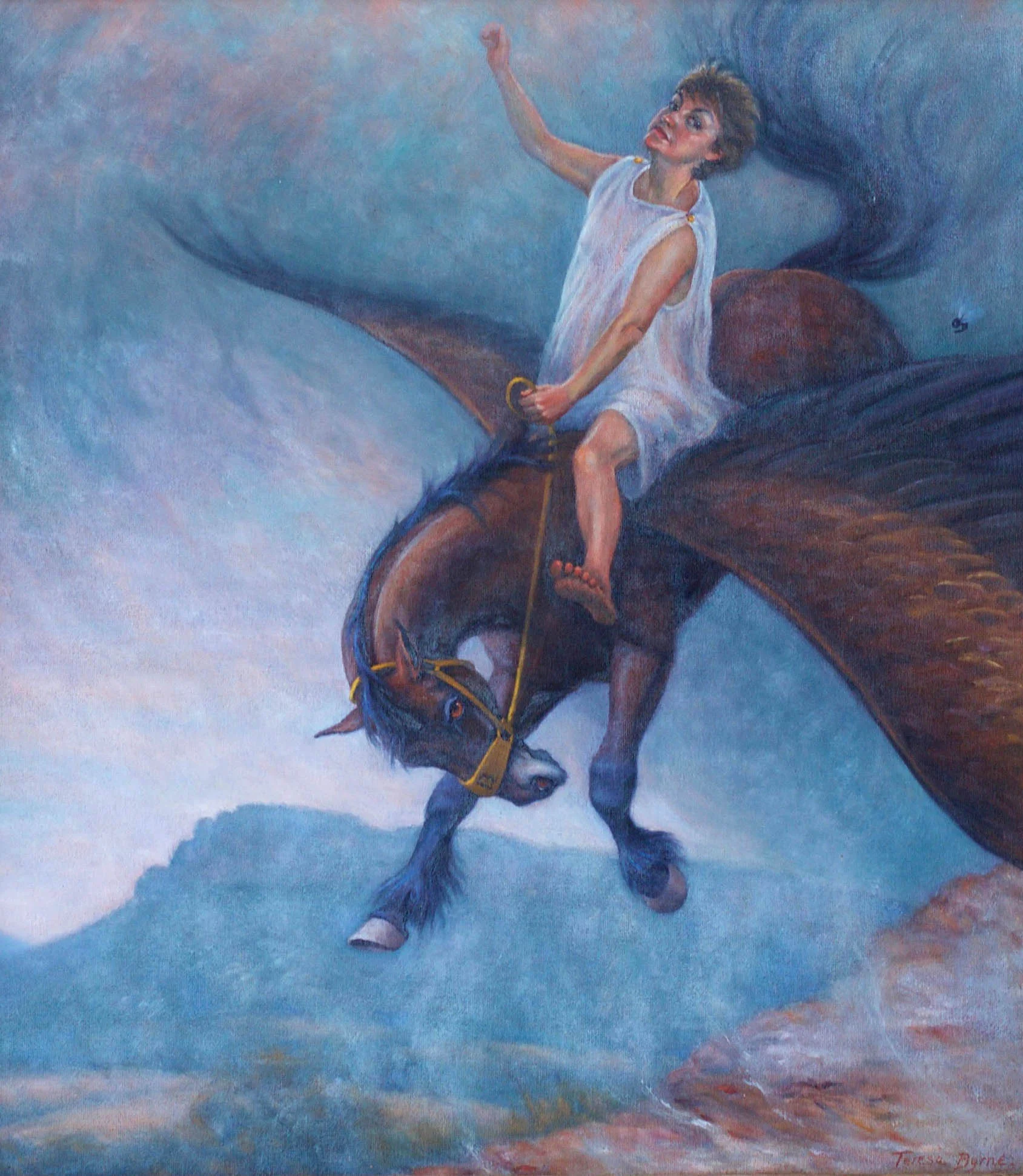 Self portrait as Bellerophona of Scone.