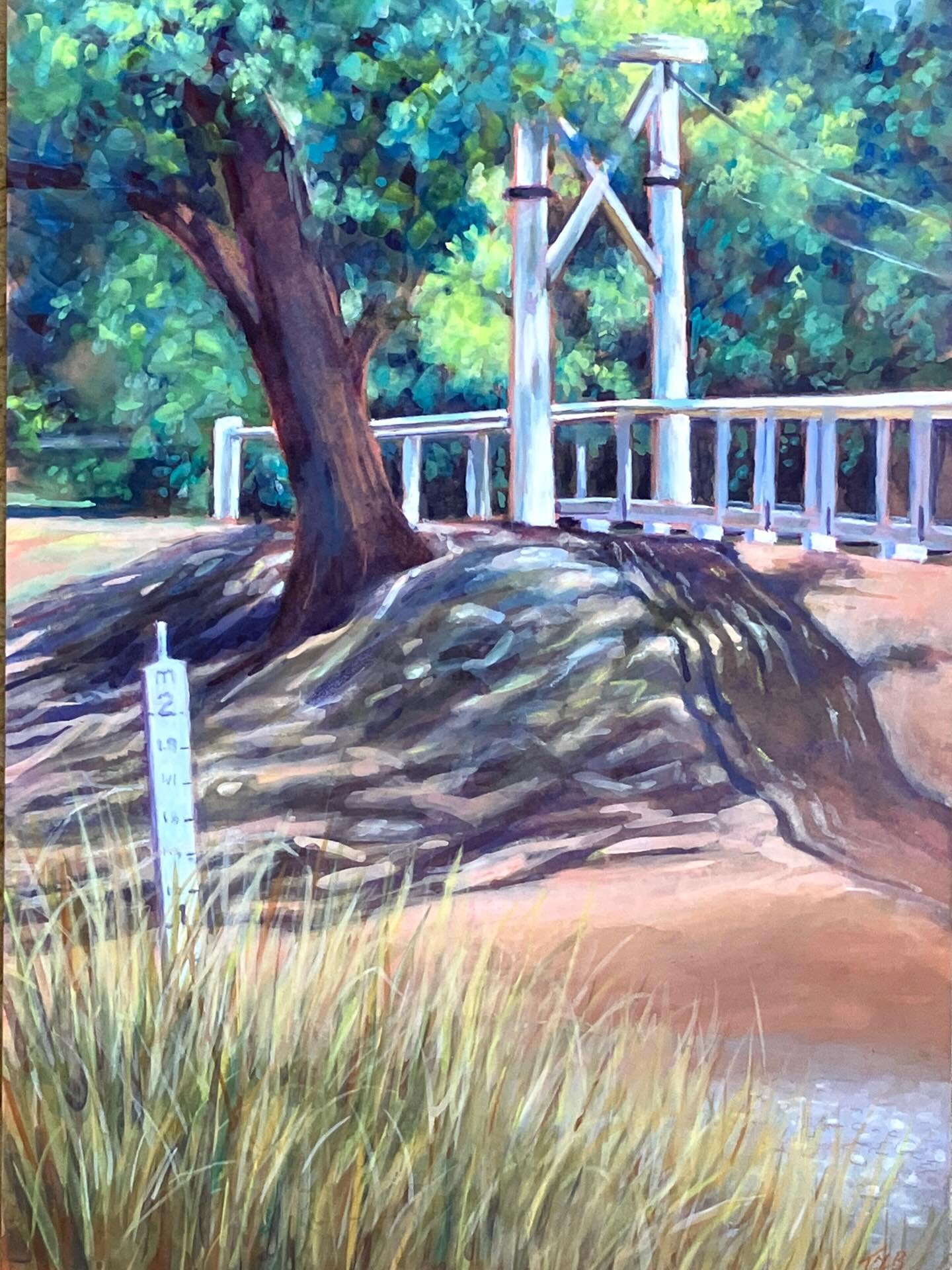 The inaugural Recogniseably Murrurundi Art Prize was well supported. 

These are my efforts:
Swinging Bridge and Shadows. 
From Hillview Road. 
Both are A4, gouache on Arches paper. 

#murrurundi
#murrurundifestival
#gouache
#archespaper 
#pleinair