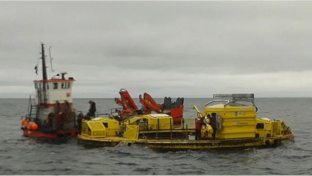 A test site in Falmouth Bay is helping wave energy device developers move their models forward