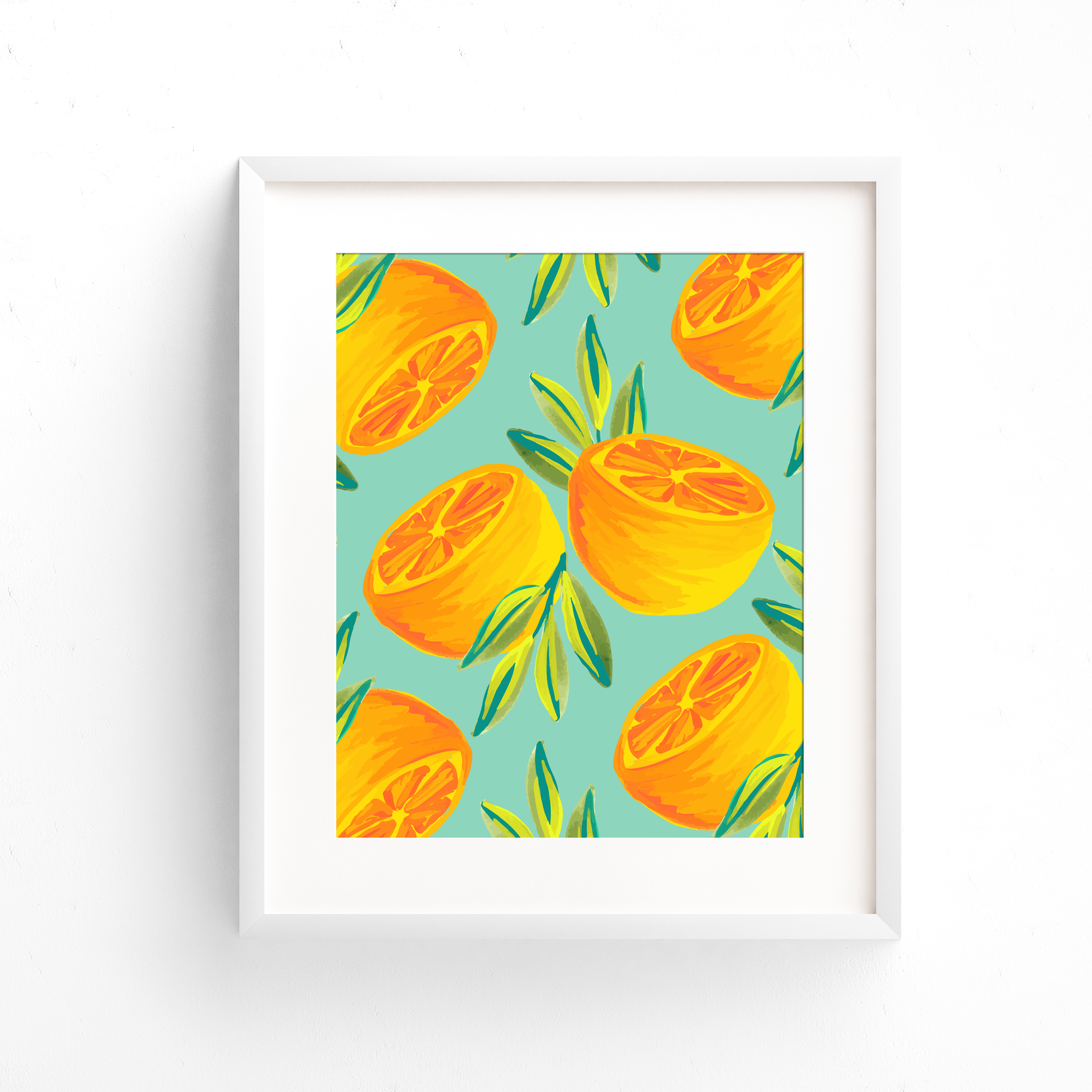 Orange Pair Art Print - Aqua.png