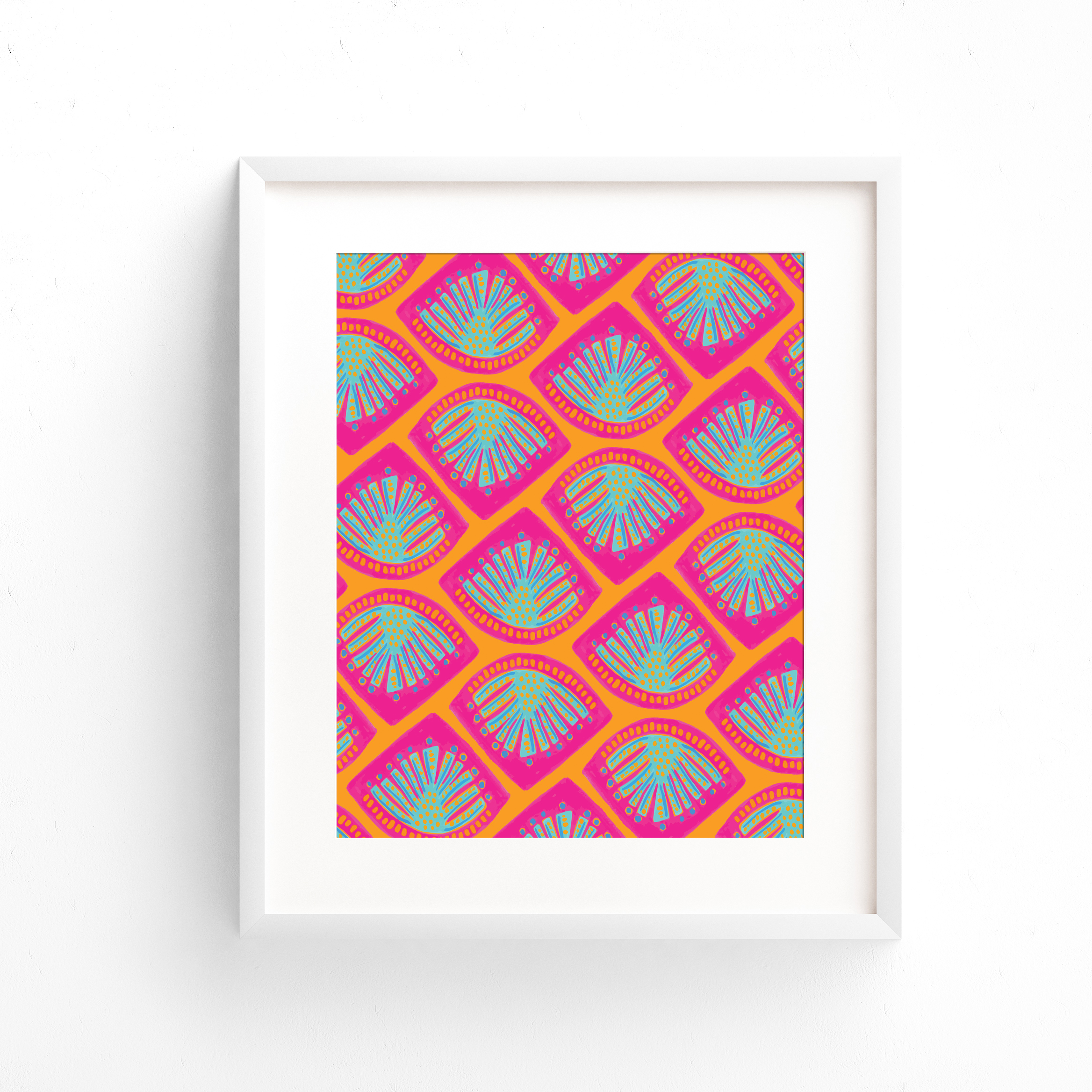 Monstera Tile Pattern Art Print.jpg