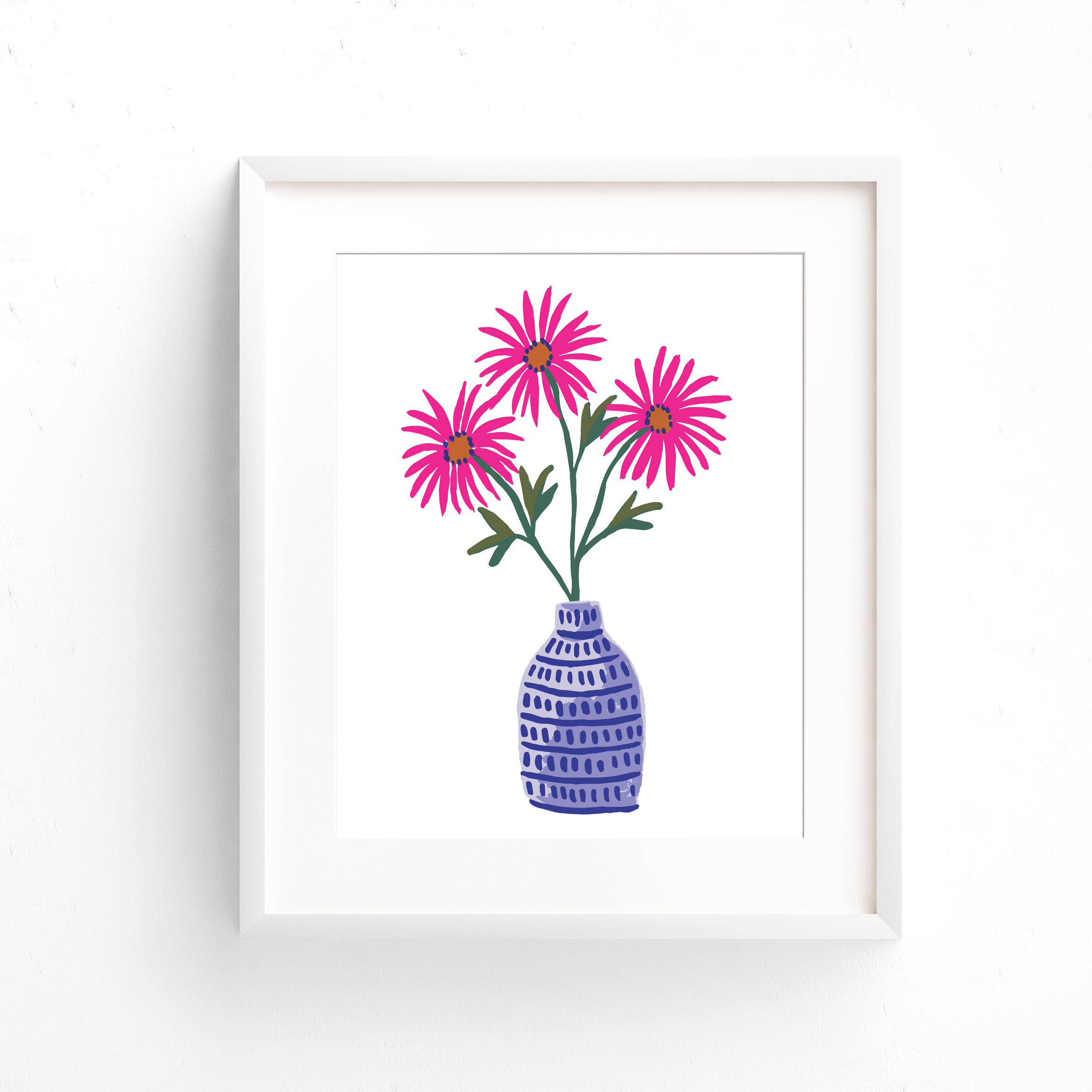 Tahoka Daisy Art Print in Frame.jpg