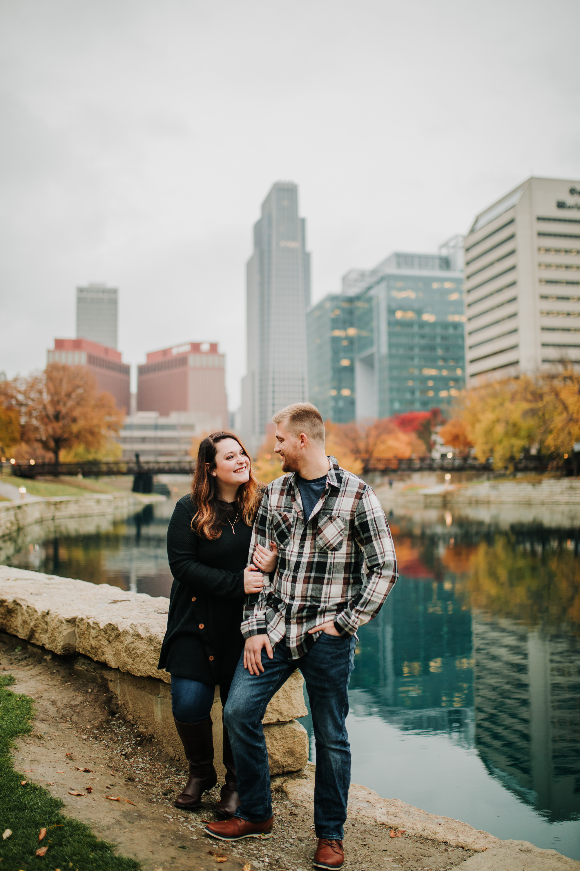 Hannah & Brett - Engaged - Nathaniel Jensen Photography - Omaha Nebraska Wedding Photograper - Omaha Nebraska Engagement Session - Downtown Omaha Engagement Session-88.jpg