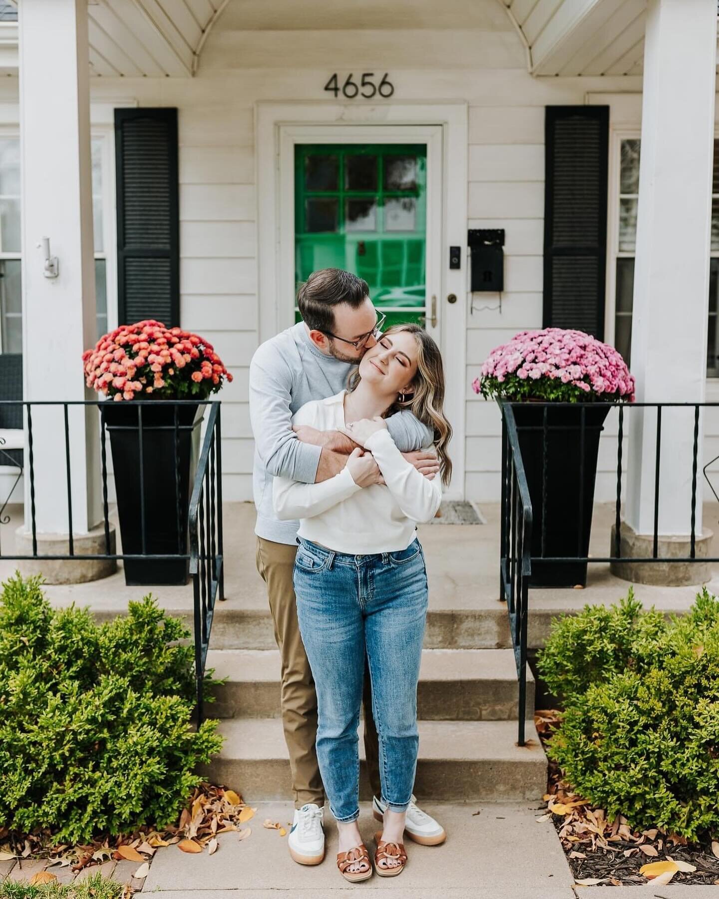 I love it when my couples want to do an in-home session! Delaney and Ryan wanted to showcase their home and their adorable pup as part of their engagement session. Getting to document people in their natural element and giving them photos to remember