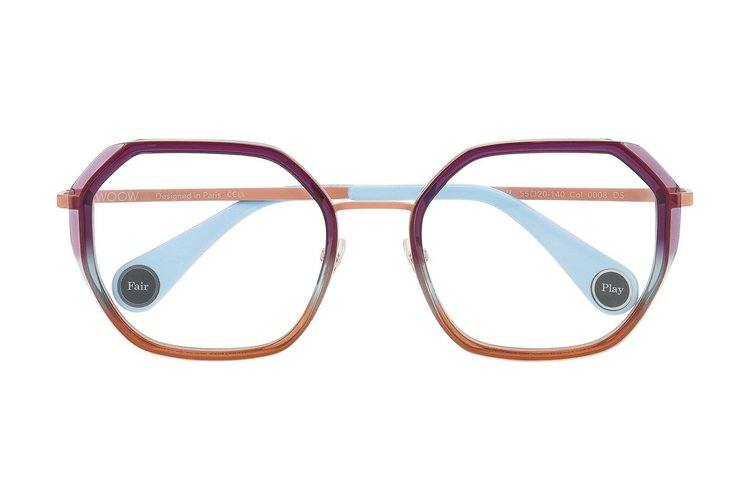 Woow bright graphic French eyeglass frame