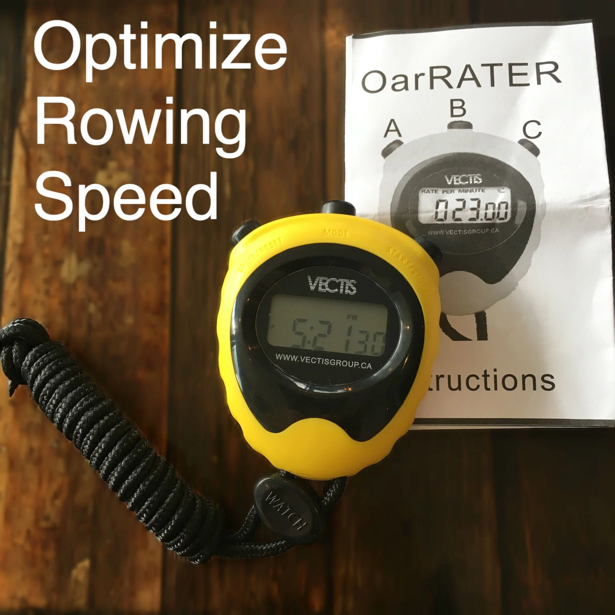 OarRATER Rowing Stroke rate and Stopwatch — Best Bainbridge Island