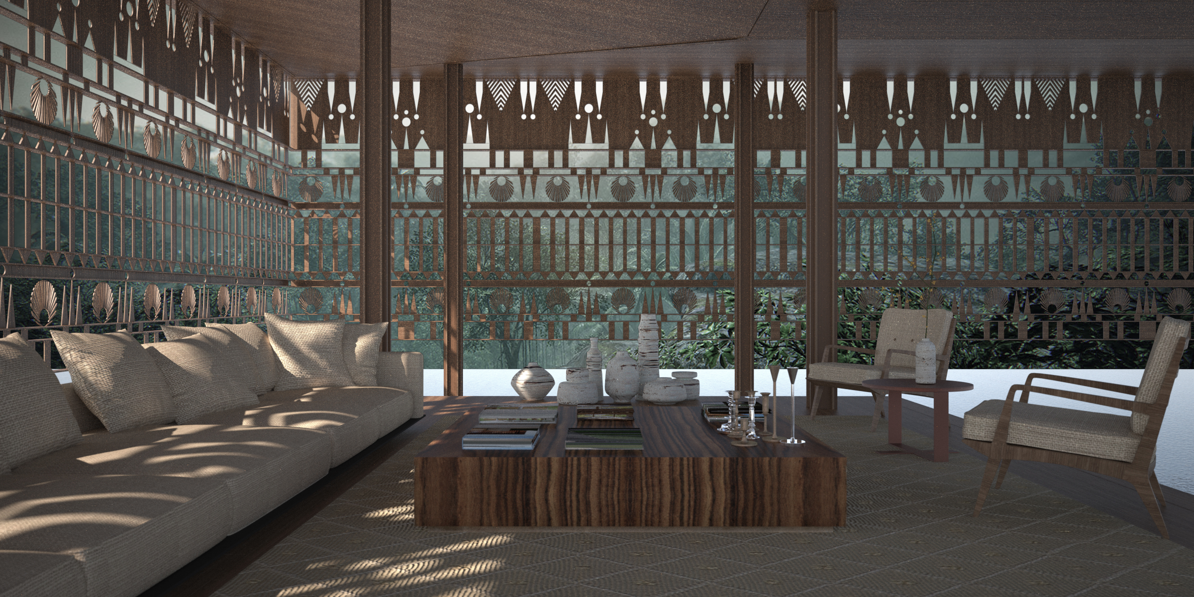 Interior, Jungle Pavilion Bali | Atelier Alejandro Borrego