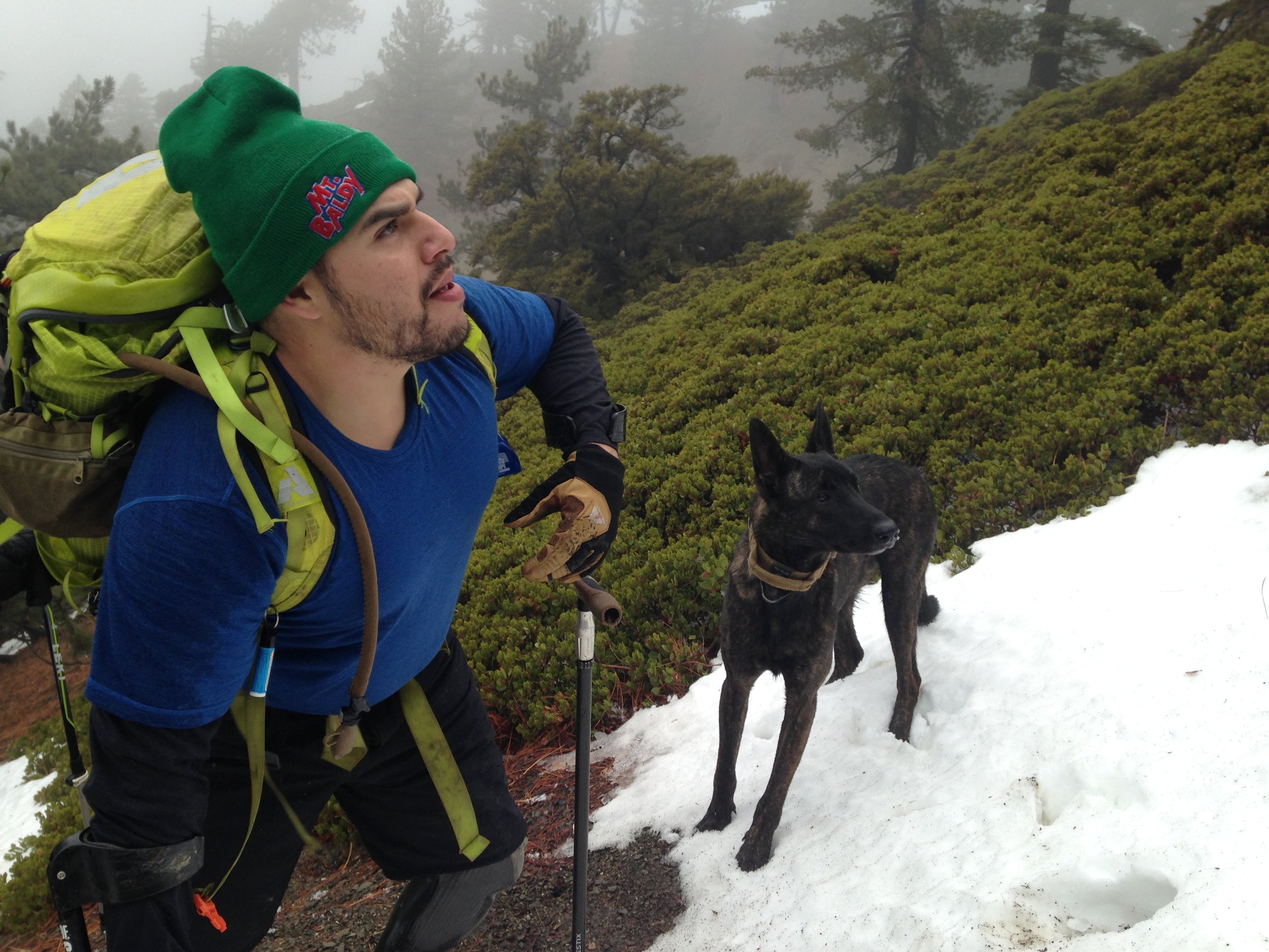 Climbing Mt Baldy December 2016