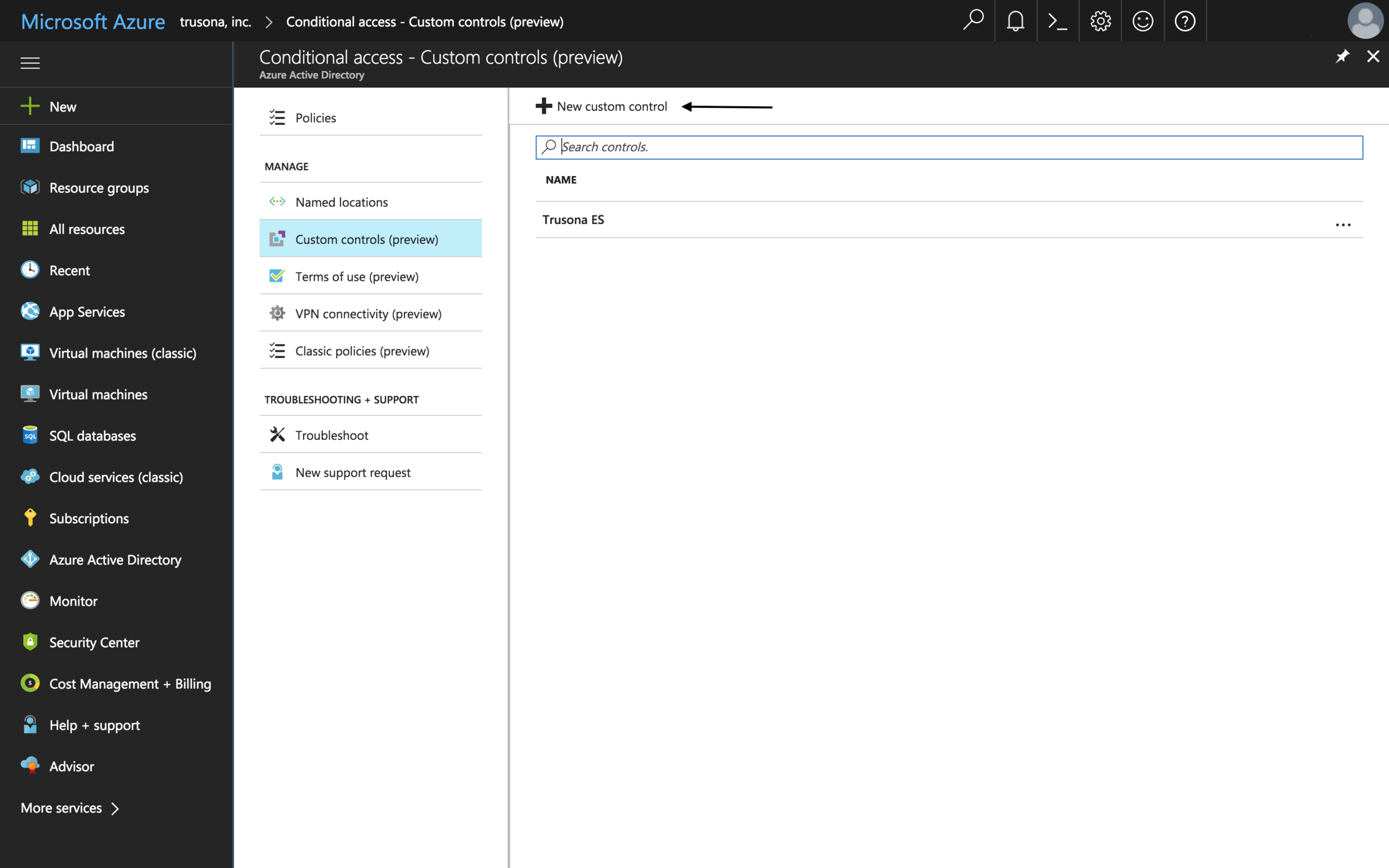 Select New Custom Controls