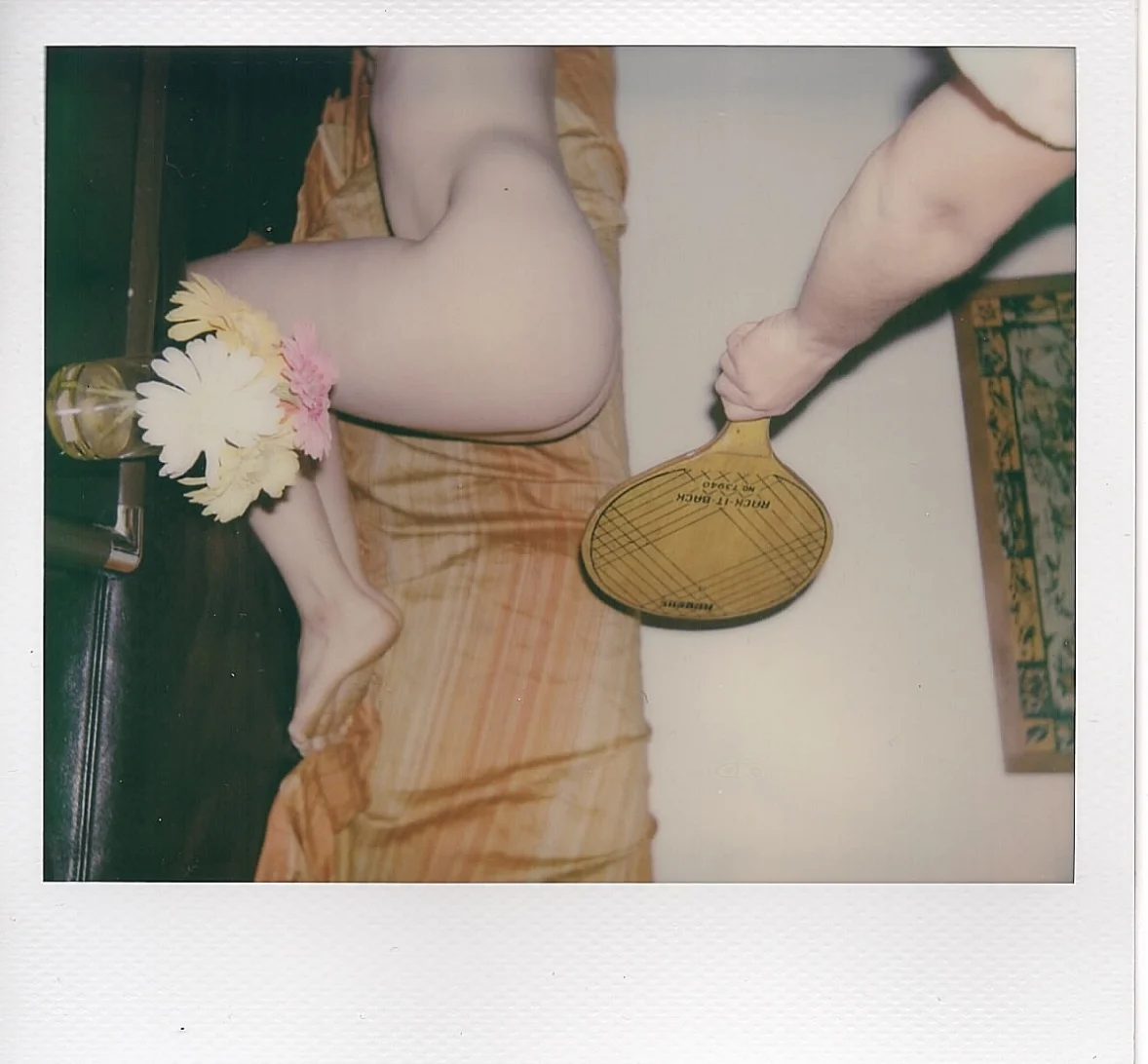 My sister and her roommate Rosie at their home in Brooklyn, NY -- January 2017 -- Polaroid Spectra