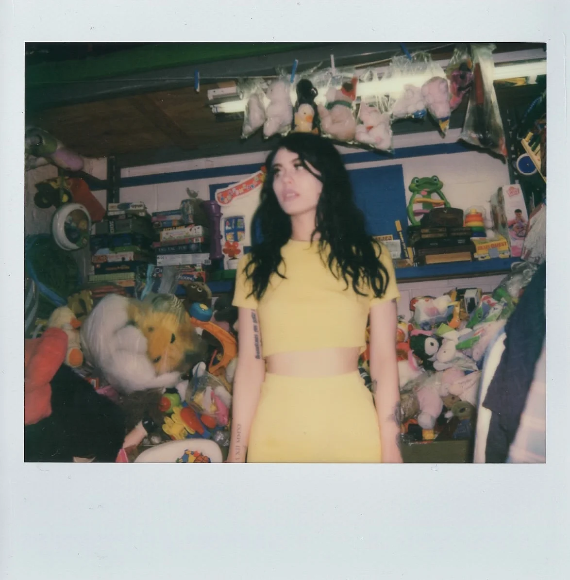 Agnieszka in my neighborhood thrift-shop -- April 2017 -- Brooklyn, New York