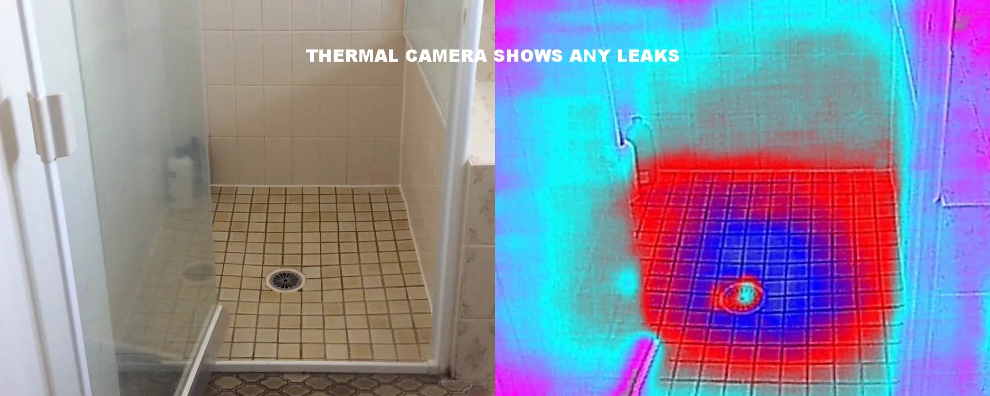 THERMAL CAMERA SHOWS ANY LEAKS