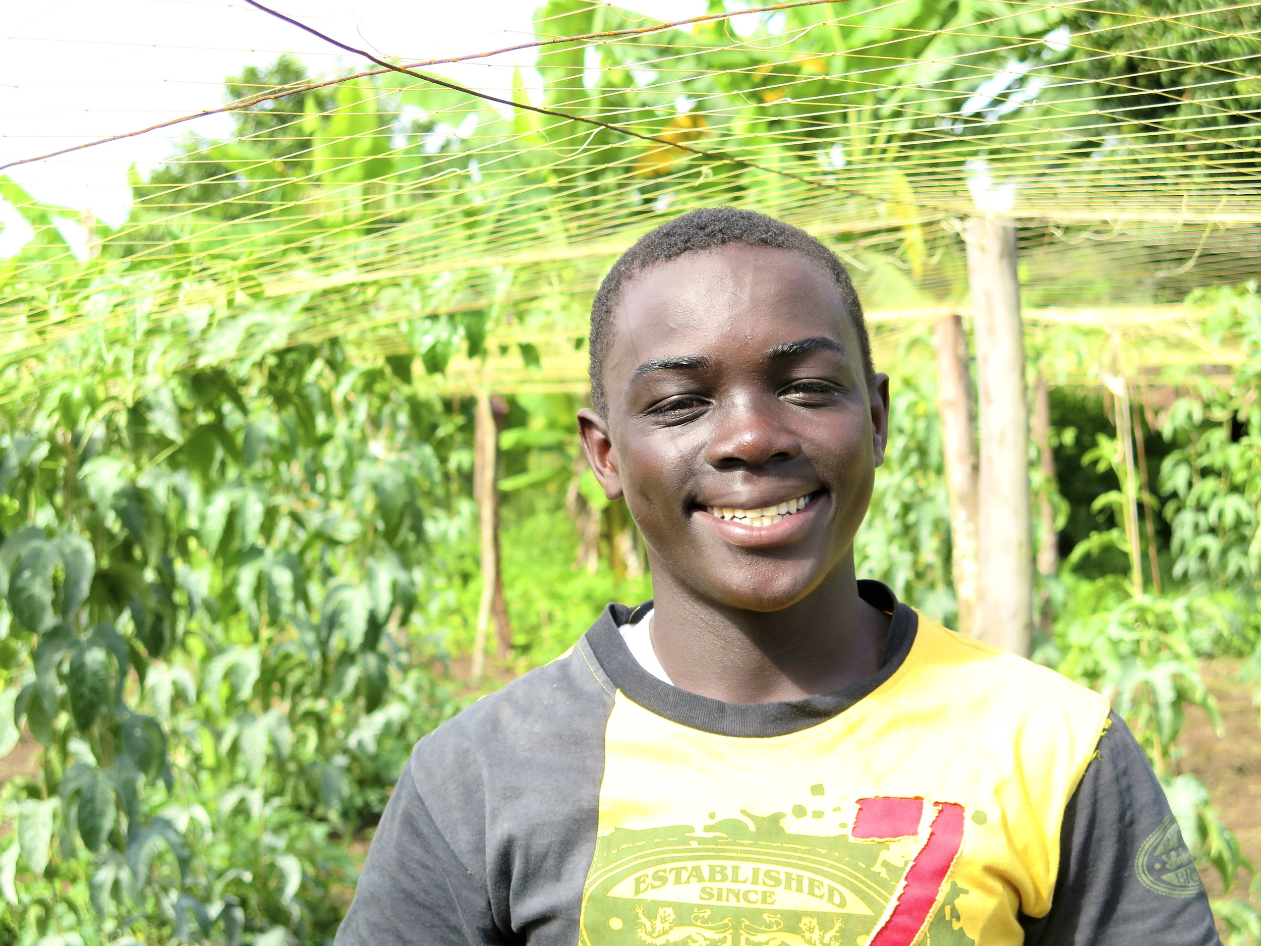  Bruno - studying at Ggaba Primary Teachers' College. He hopes to become a primary school teacher and to work at KAASO. 