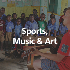 Sports, Music, Art If you love any of these – come teach them. No formal training required.