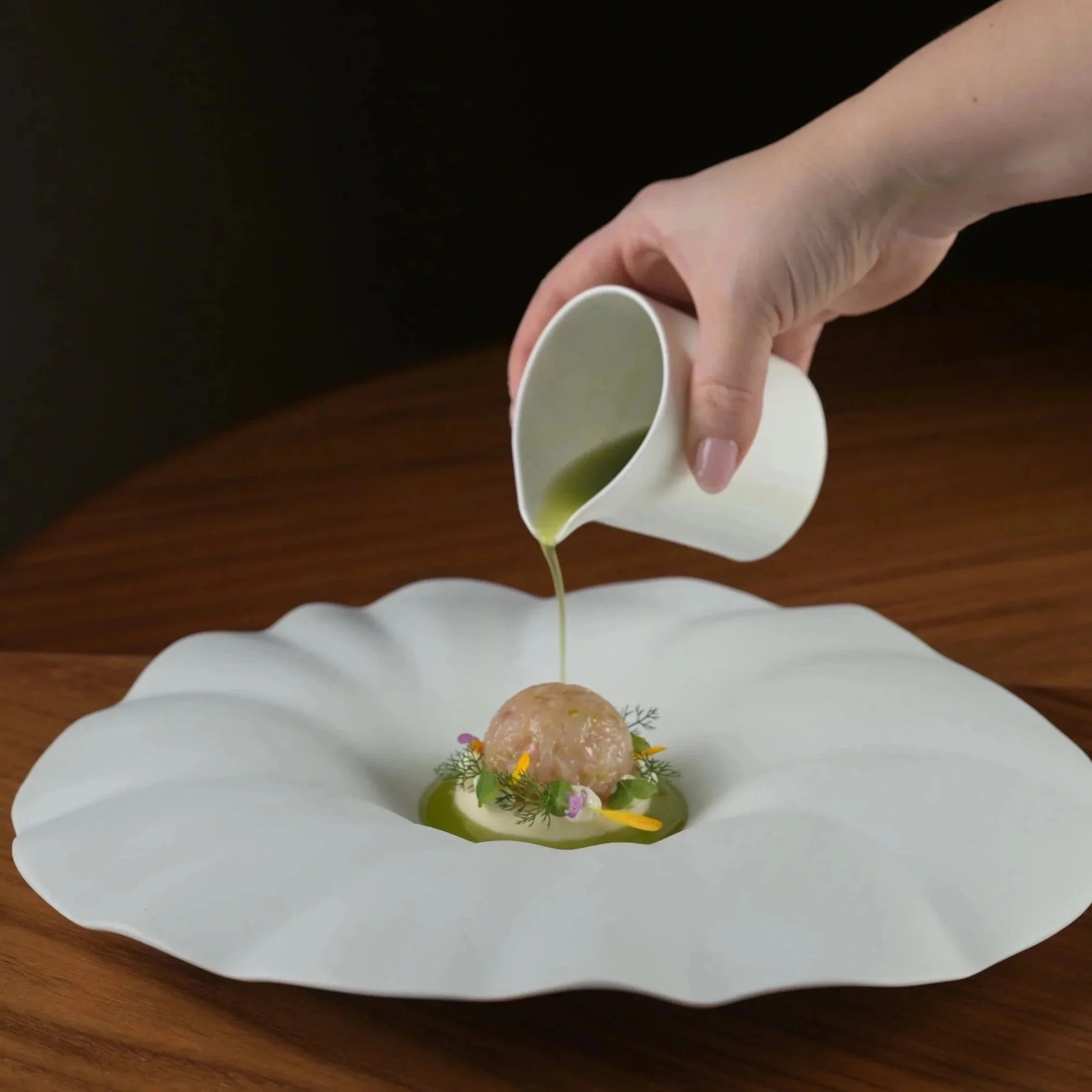 Fine dining gerecht bij Restaurant Jerom in Antwerpen