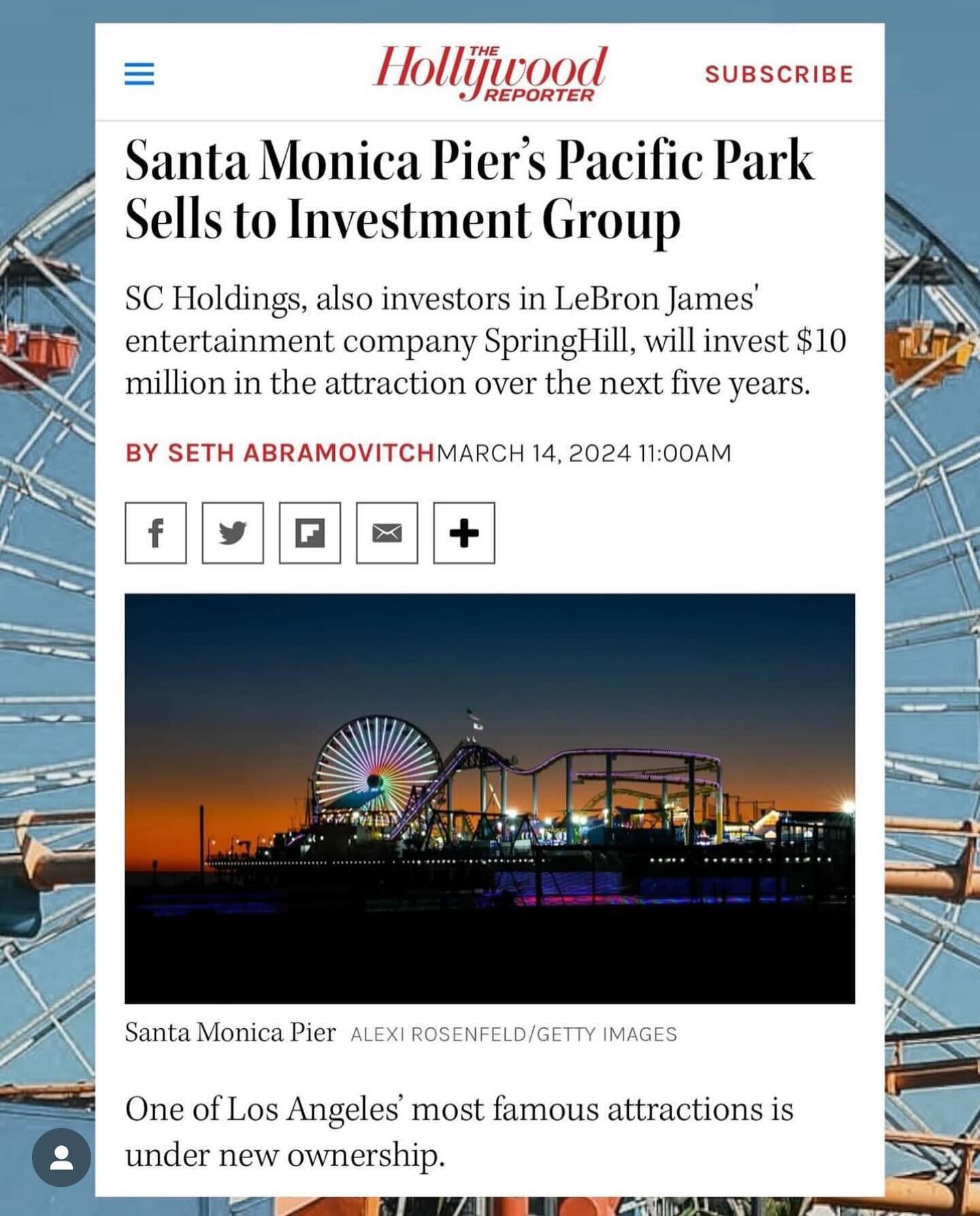 Proud to be a partner and investor in this iconic American landmark along with the team at SC Holdings.
Some big announcements and changes coming soon!
#NemanVentures @pacpark