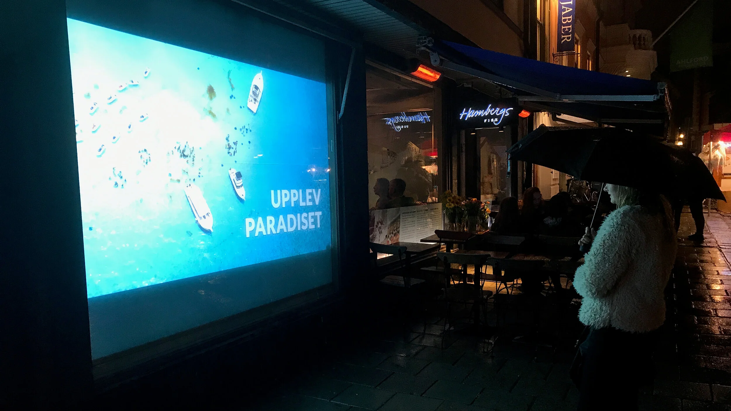 SMART glas installerat i BIG Travels resebutik i Uppsala.