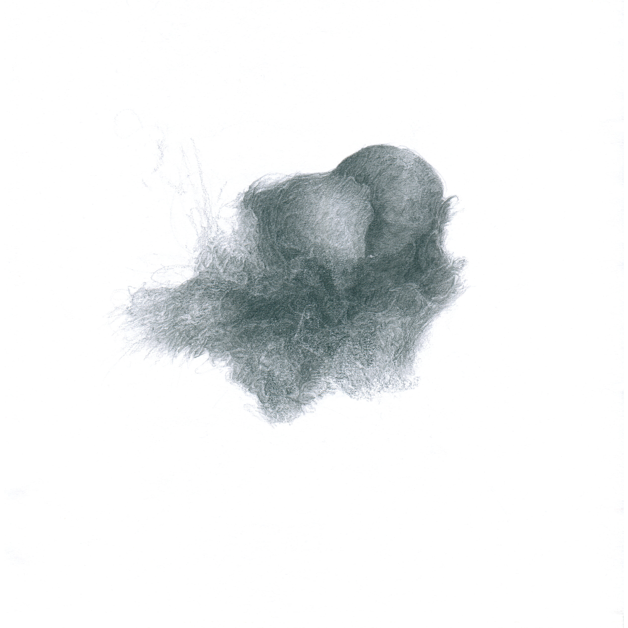  Drawing #17, 2013  Graphite on paper, 21.5 x 21.5 cm 