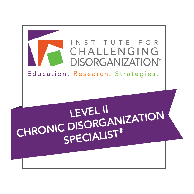 Level II Chronic Disorganization Specialist badge.png