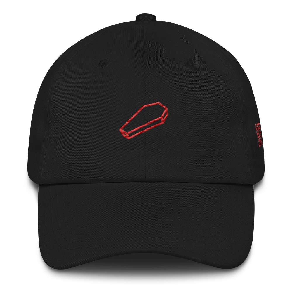 coffin_small_dad-hat-01_body-blood_snap_side_mockup_Front_Black.png