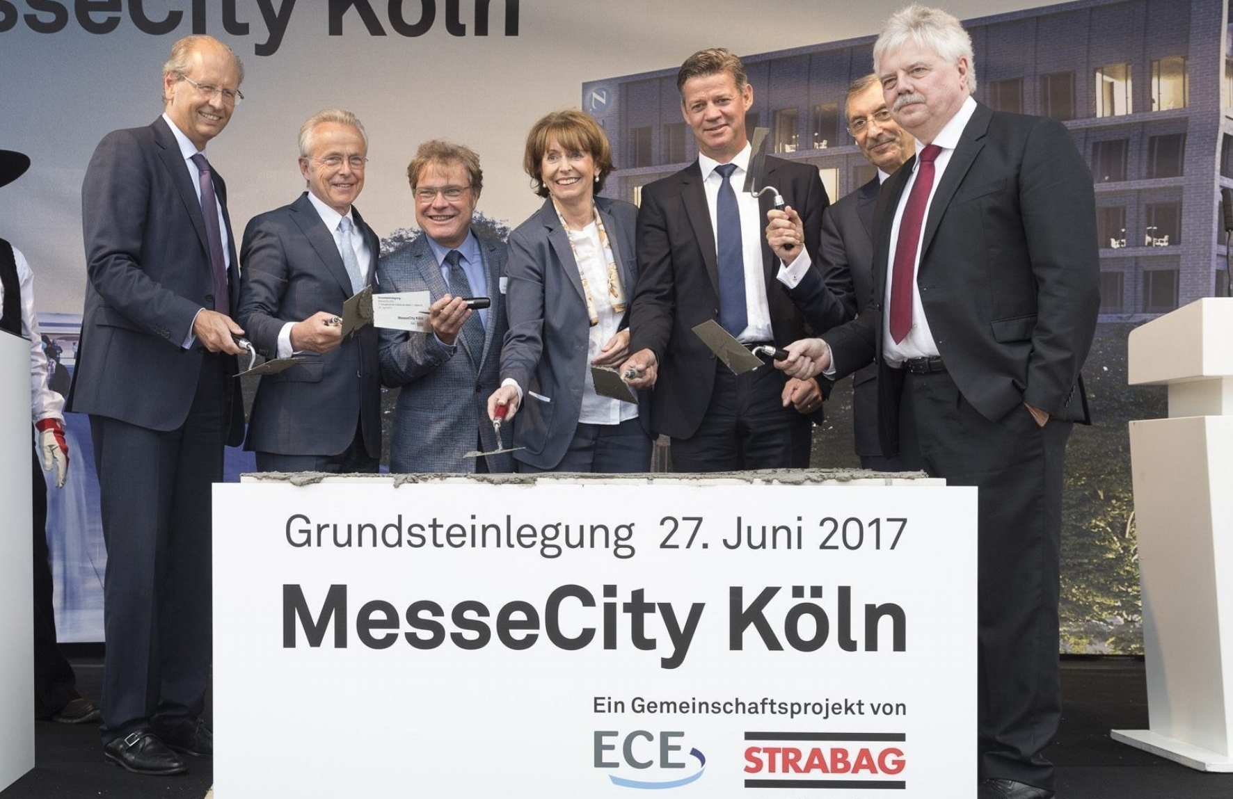 Grundsteinlegung Messe-City Köln