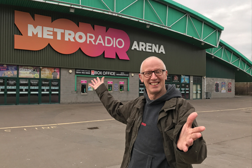 The show's producer Ray Laidlaw at the Arena