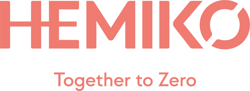 Hemiko logo with the tagline 'Together to Zero' underneath.