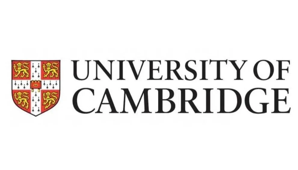 University of Cambridge logo with shield crest and text.